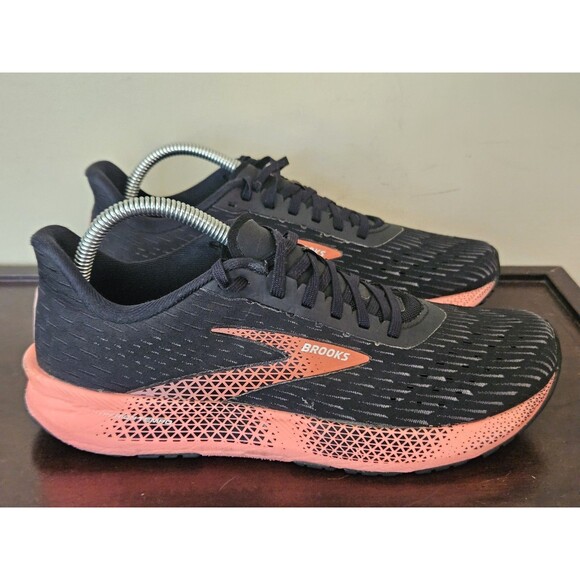 Brooks Shoes - Brooks Womens Hyperion Tempo Running Shoes Black Neon Pink Size 9.5 Sneakers